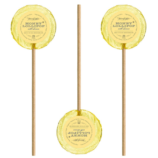 Bee Inspired- Kosher Honey Lollipops -Lemon