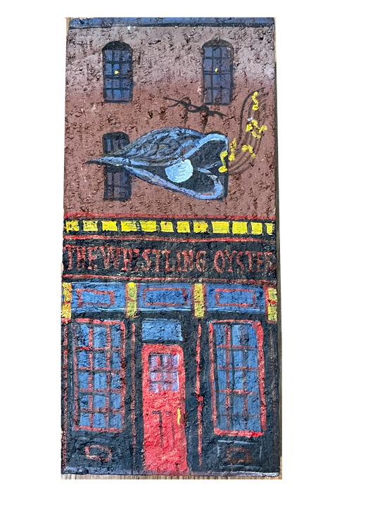 Linda Amtmann Hand Painted Brick- The Whistling Oyster