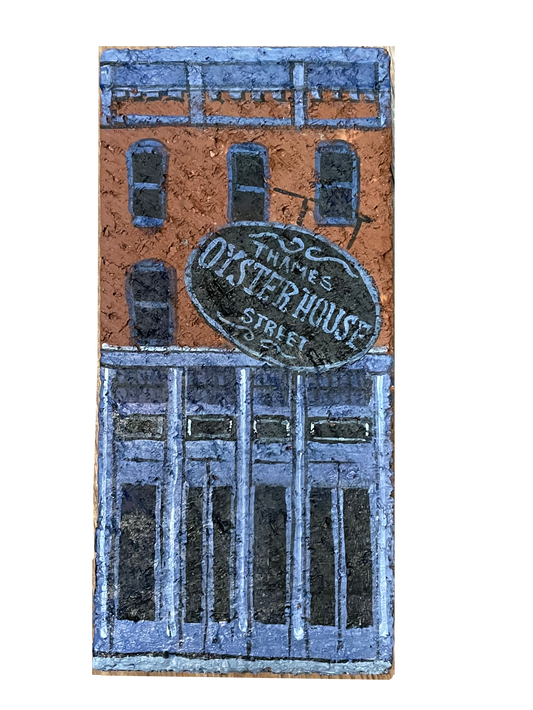 Linda Amtmann Hand Painted Brick- Thames Street Oyster House