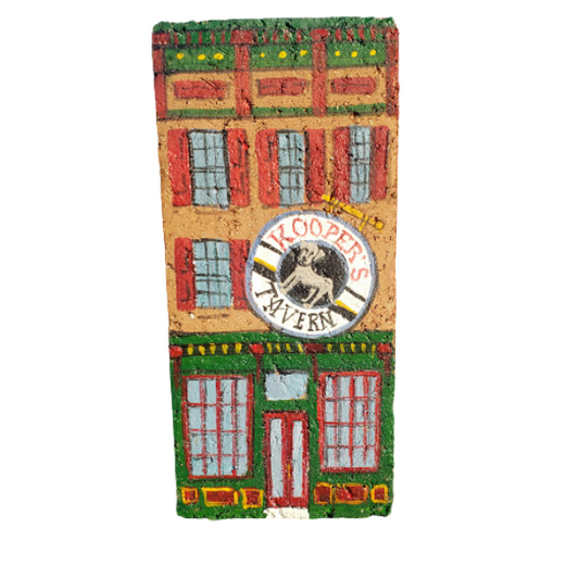 Linda Amtmann Hand Painted Brick- Kooper's Tavern