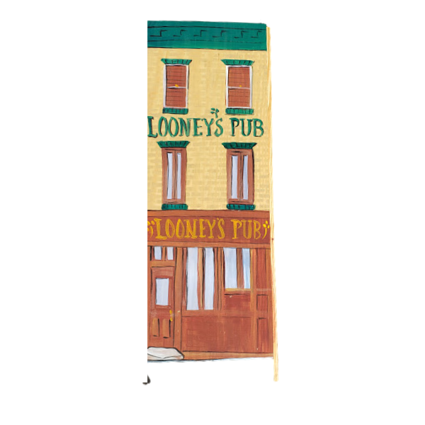 Linda Amtmann Wooden Planks- Looneys Pub