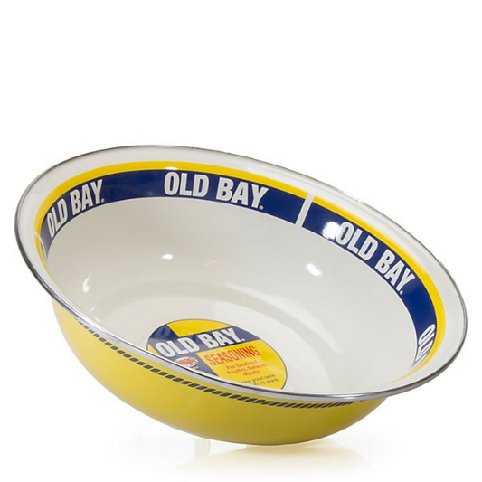 Golden Rabbit Old Bay Large Enamel Serving Bowl