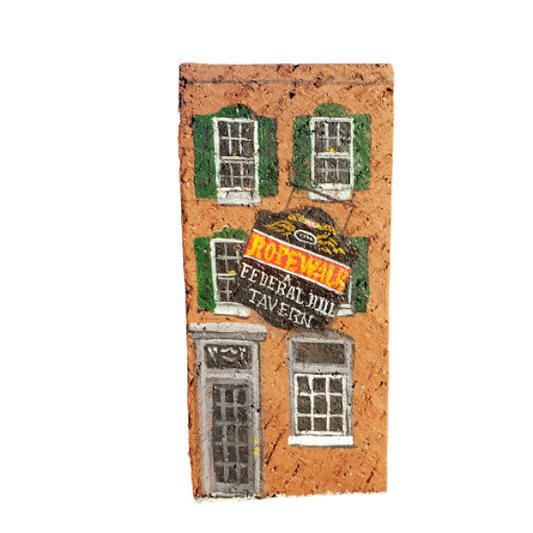 Linda Amtmann Hand Painted Brick- Ropewalk Tavern