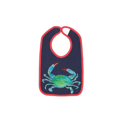 Clawdia Crab Toddler Bib | B McVan Designs