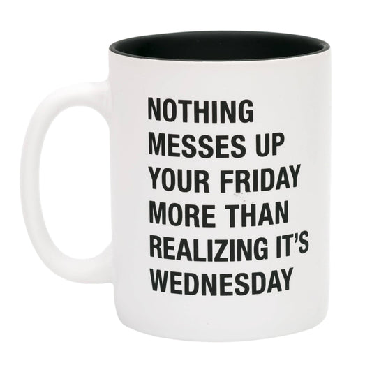 About Face Designs, Inc. - Realizing it's Wednesday Stoneware Mug