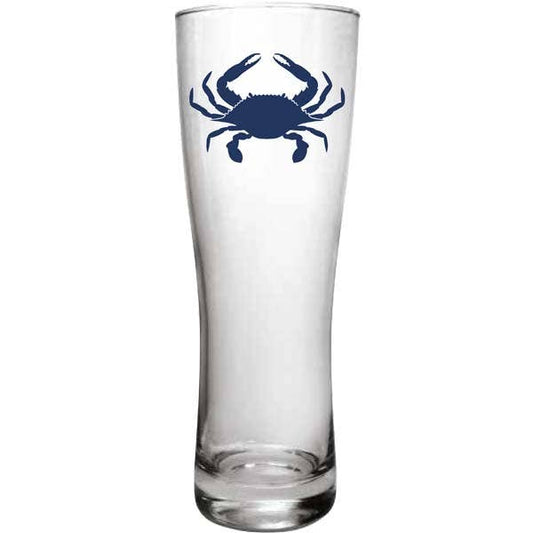 Blue Crab Pilsner Glass | B McVan Designs