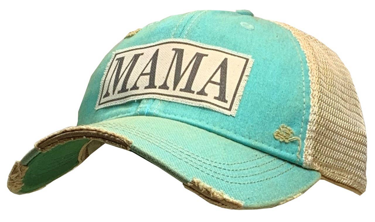 Vintage Life - Mama Distressed Trucker Hat Baseball Cap